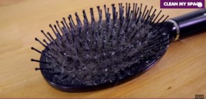 clean-hairbrush