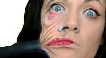 Художница, с помощью макияжа, превращает себя в ужасных монстров, которые вызовут у вас кошмары
