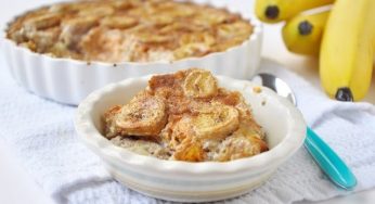 Овсяная запеканка с бананами